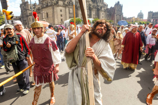 Semana Santa - Recreación Vía Crucis Zócalo Ciudad de México